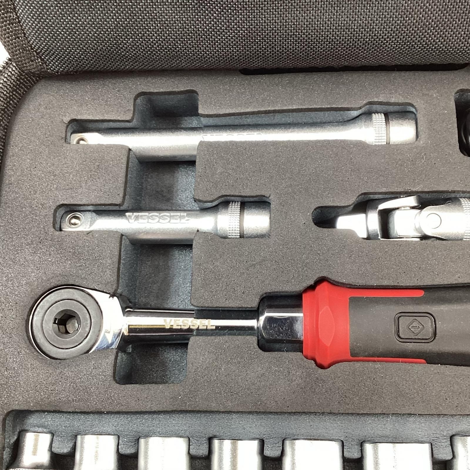 VESSEL 400ER3-1M Electric Ratchet Set USB-C Rechargeable 31pcs Japan Tool