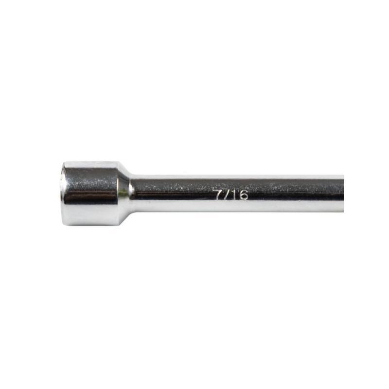 Eclipse 902-236 Hollow Shaft Nutdriver, Rubber Grip 7/16 Inch
