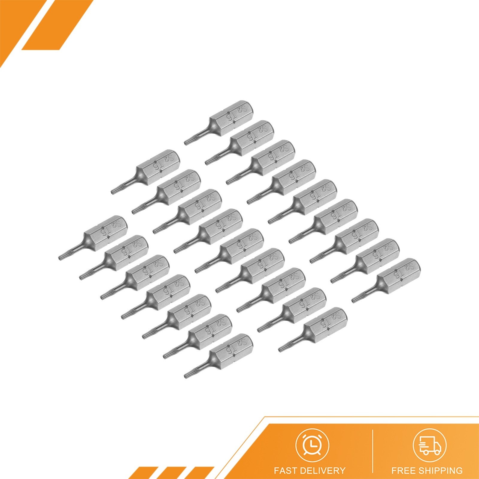 25pcs – Torx Bits 1/4″ Magnetic Screwdriver T6 Screw Driver Bit S2 Alloy Steel