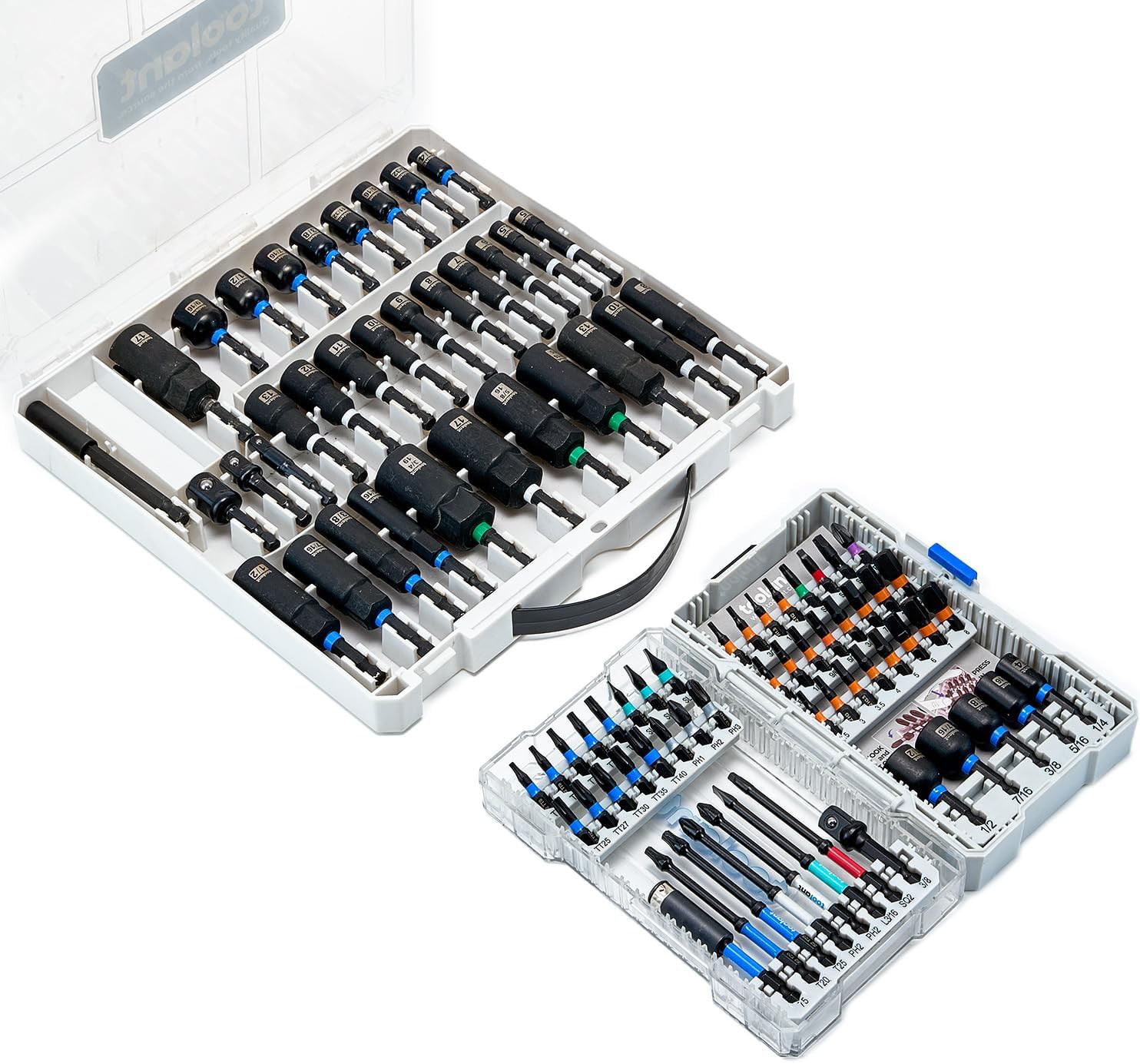 Impact Magnetic Nut Driver Set, 38Pcs Impact Driver Bit Set, Deep Nut Driver Set