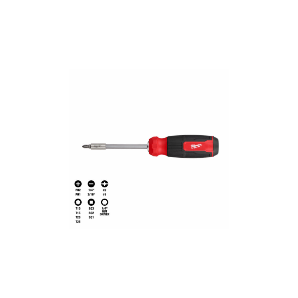 MILWAUKEE 14″ 14-in-1 Multi-Bit Screwdriver 48-22-2900