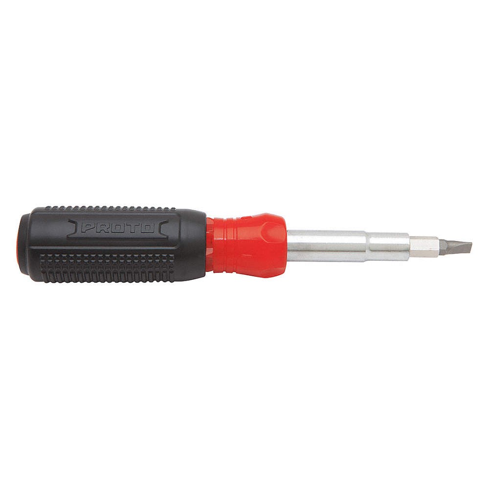 PROTO J93111 Multi-Bit Screwdriver, NumBits 4 45JU26