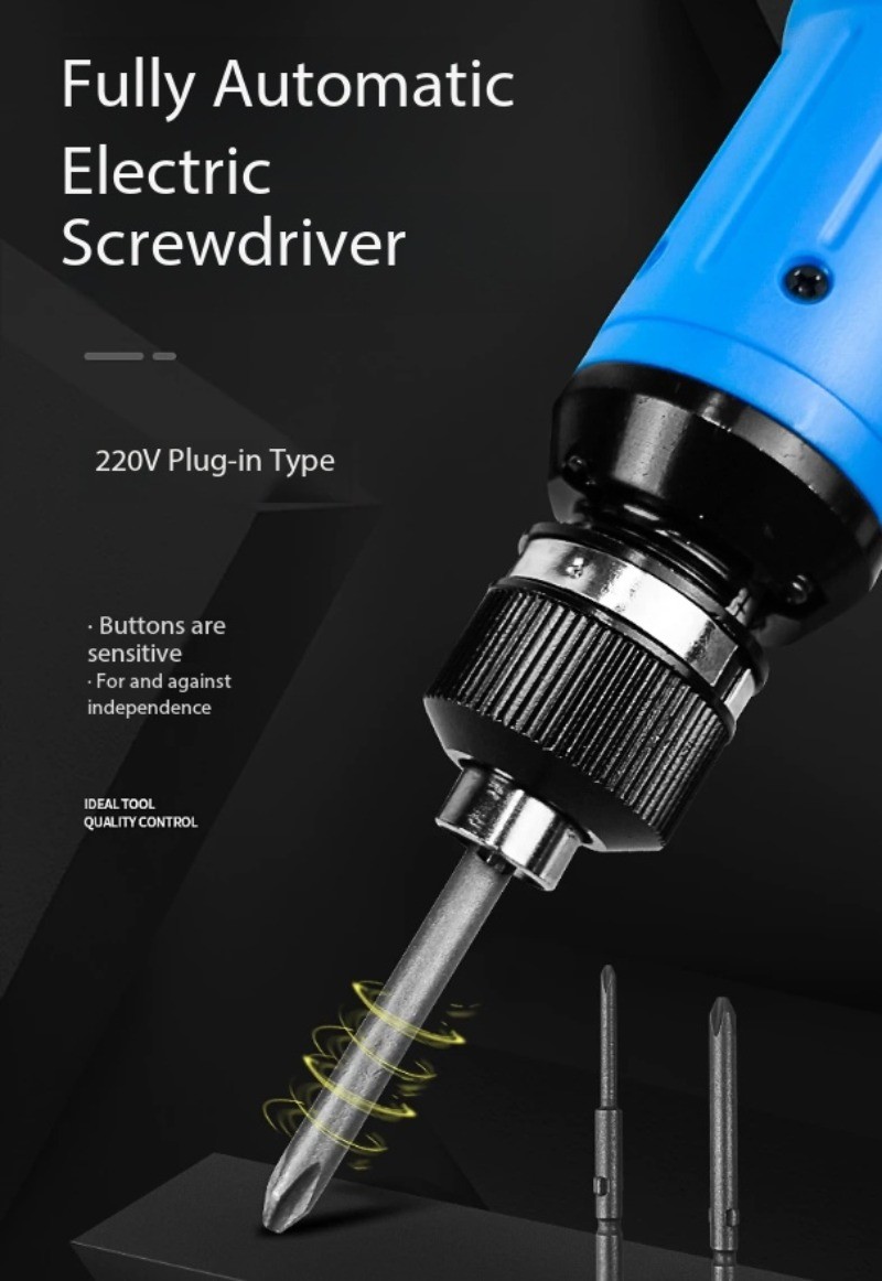 Electric Screwdriver Industrial-Grade Corded Model 220V for Home Repairs