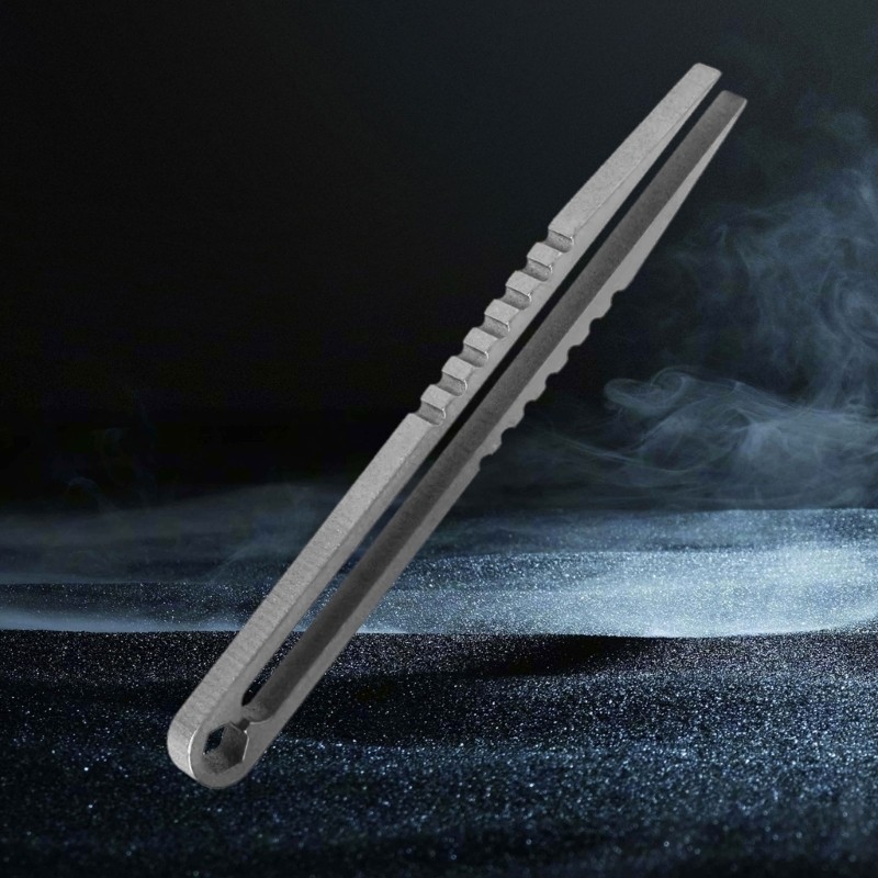 Compact Tweezers Survival Clip For Outdoor Camping Everyday Practical Tasks