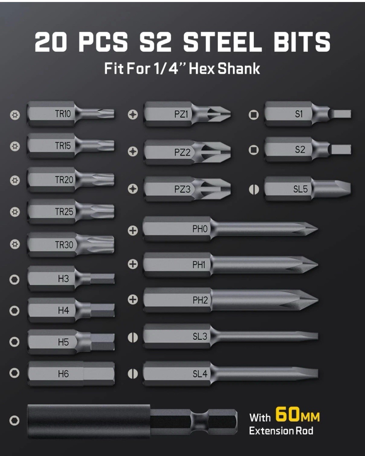 Fanttik S2 Pro 3.7V Electric Screwdriver, Cordless Screwdriver Set, 7 Torque Set