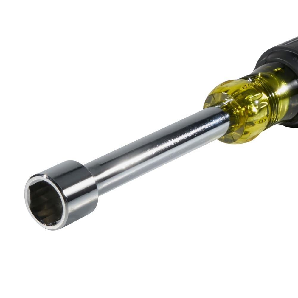 Klein Tools 630-9/16 9/16-Inch Hollow Shaft Nut Driver 3-Inch Shaft, Black