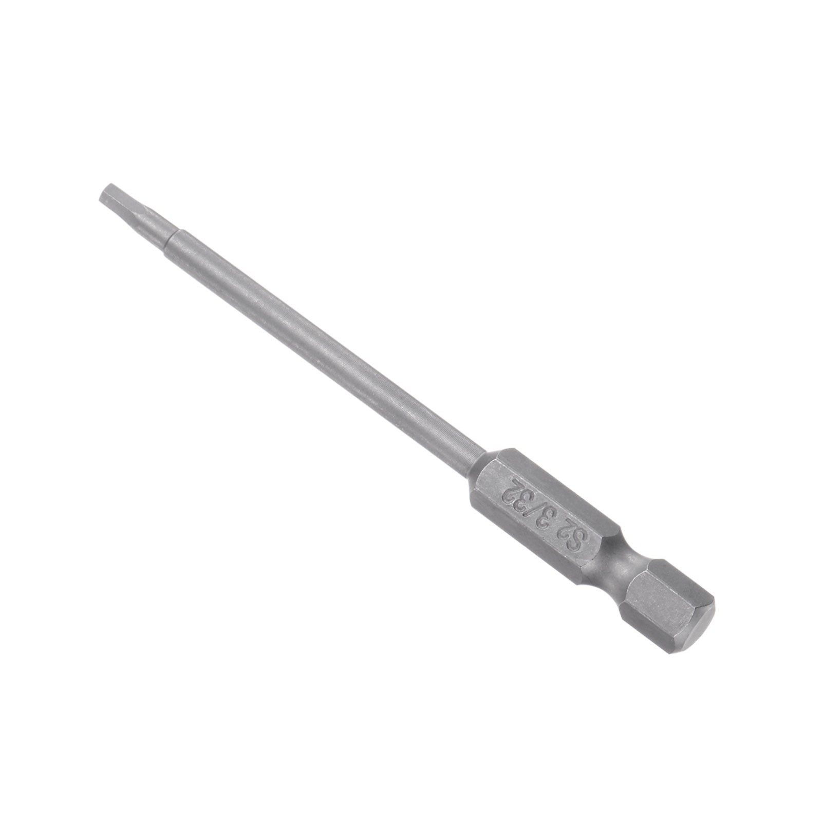Hex Screwdriver Bits 3/32″ Hex 75mm Length 1/4″ Hex Shank Steel Magnetic