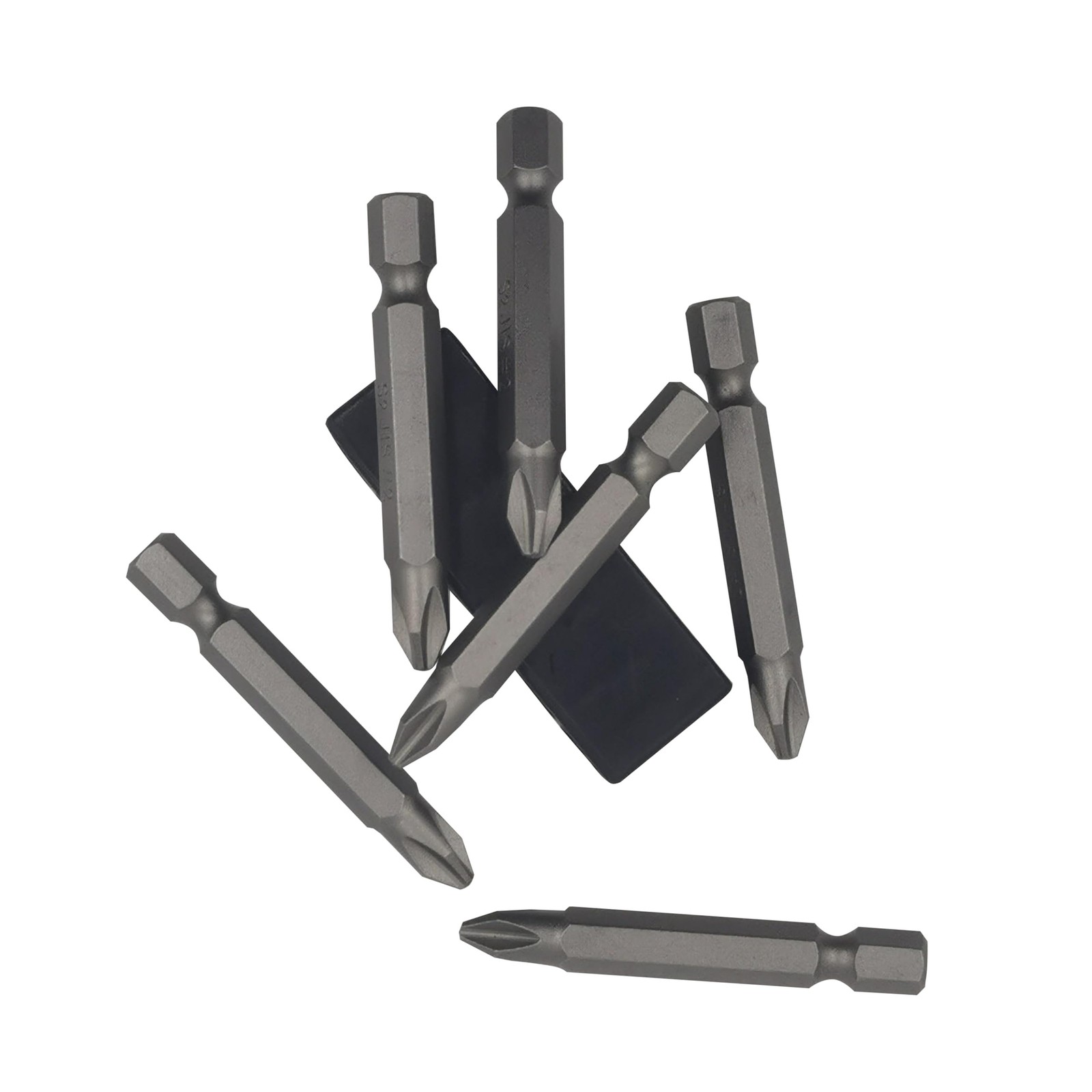 6Pcs 50mm JIS Screwdriver Bit Set with Magnetic Tip,1/4 Hex Shank, S2 Alloy Stee