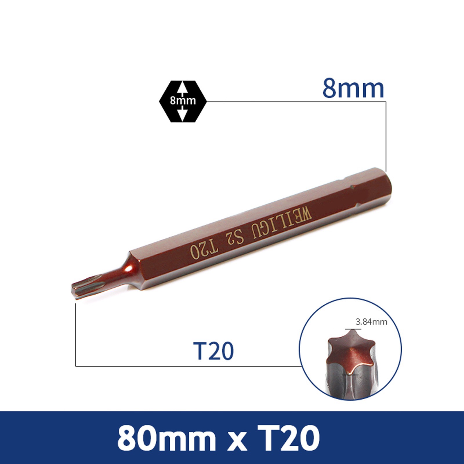 5/16″ Impact Drill Driver Bit Hex Torx Phillips Slotted Screwdriver Bit S2 Steel
