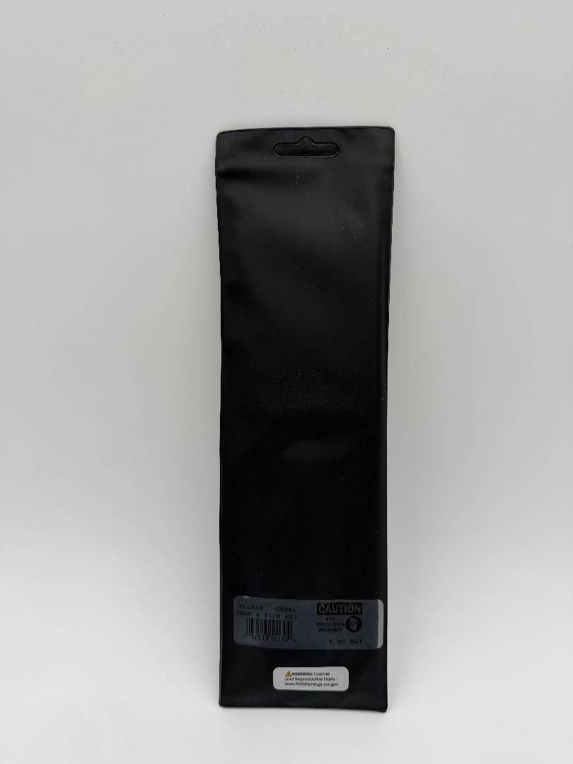 Ullman CHP6-L, 6 Piece Hook and Pick Set, overall length 9 3/4 inches