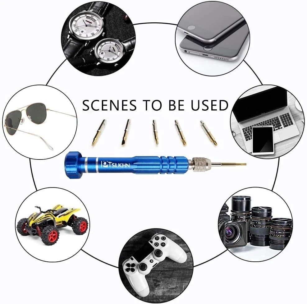 Durable S2 Steel Mini Screwdriver Set Ideal for Eyeglasses and Cellphone Repairs
