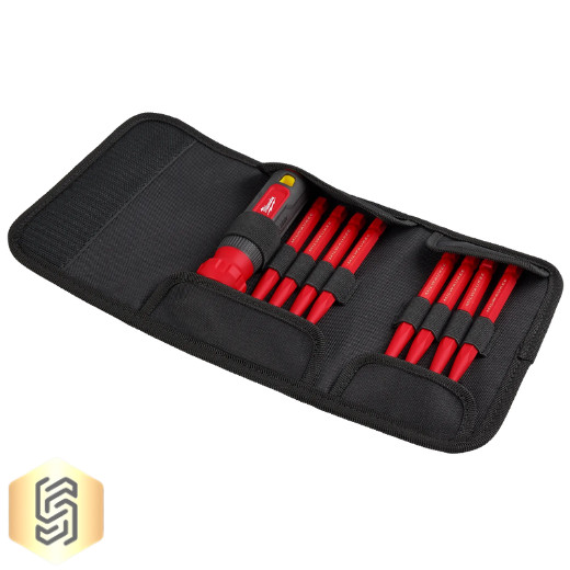 Milwaukee 48-22-2218 8-in-1 1000V Insulated Slim Tip Multi-Bit Screwdriver Set