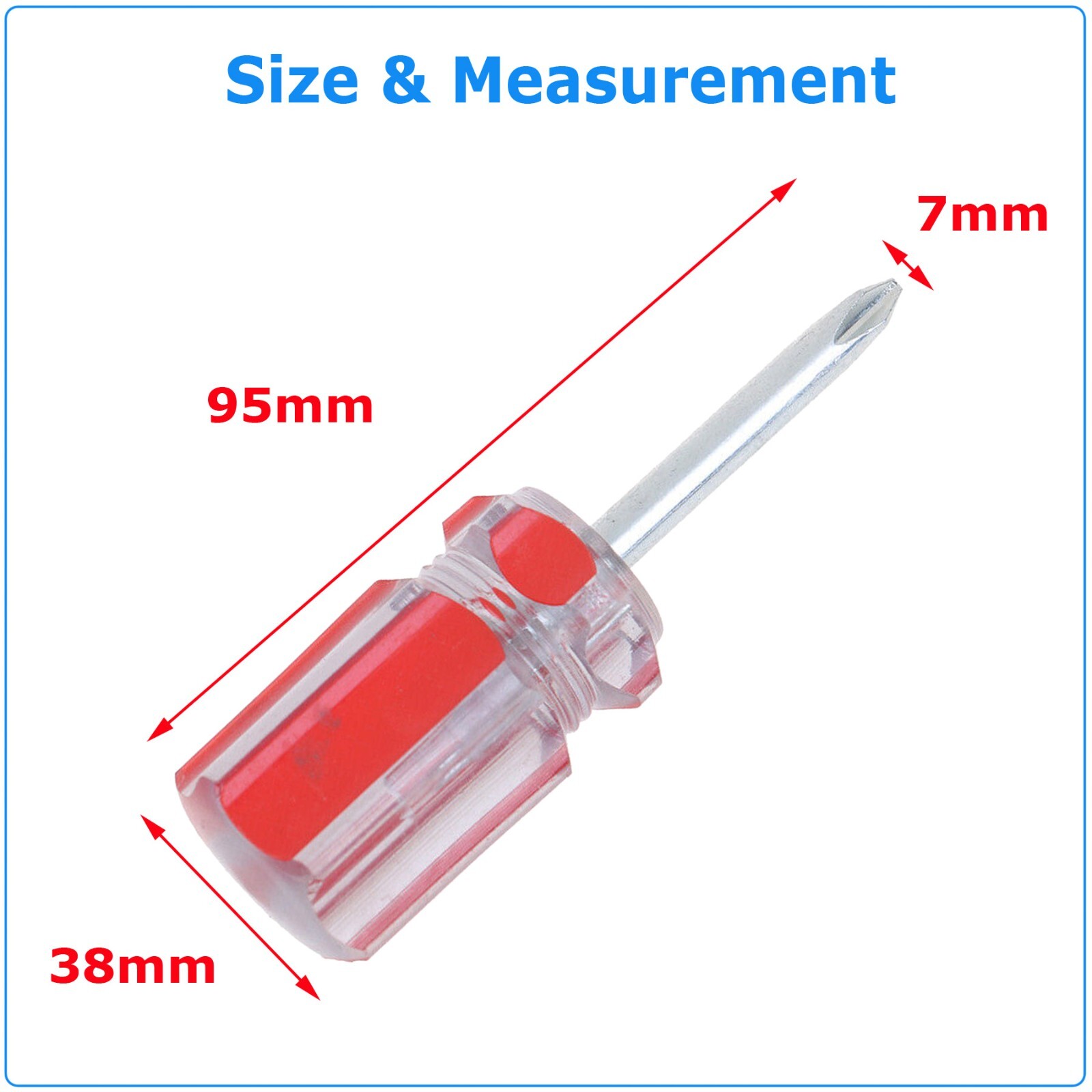 2X Small Mini Flathead Phillips Slotted Screwdriver Stubby Tight Space Tools Set