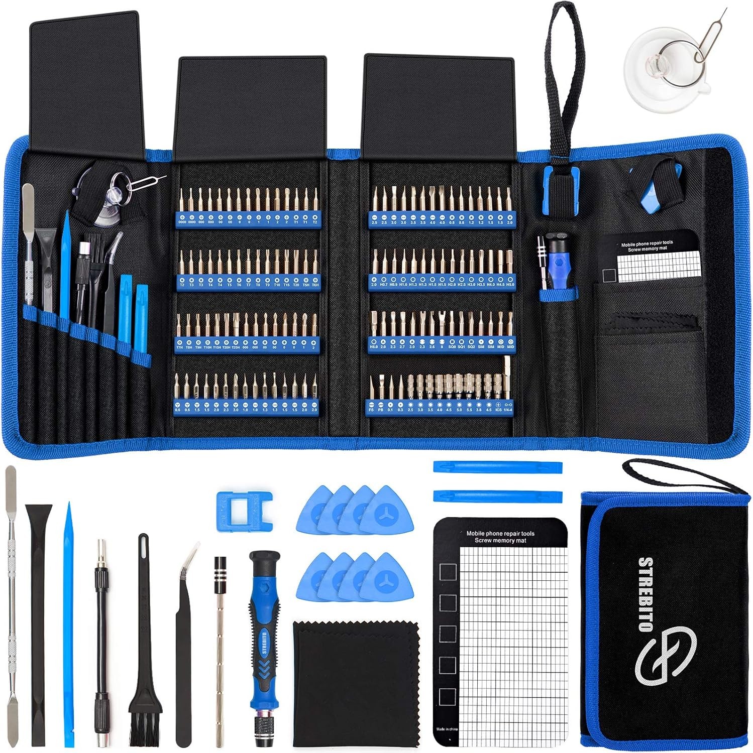 142-Piece Precision Screwdriver Set 120 Bits Magnetic Electronics Repair Kit