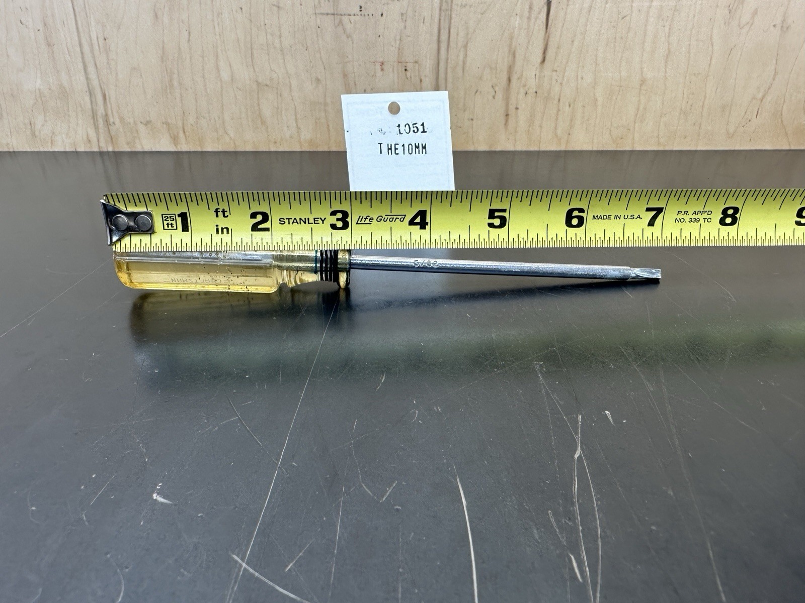 Used Vtg Craftsman 5/32″ Clutch Head Screwdriver 41135 Vanadium WF Made in USA