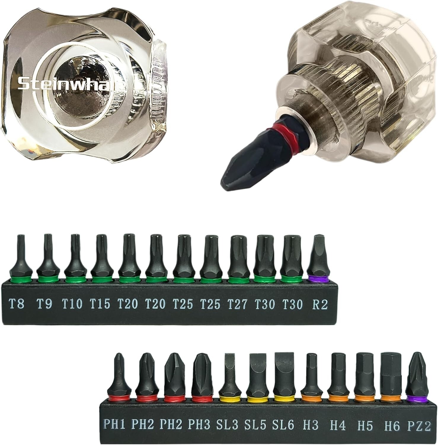 Steinwhale 25in1 Short Stubby Mini Screwdriver for Tight Space Security Torx …
