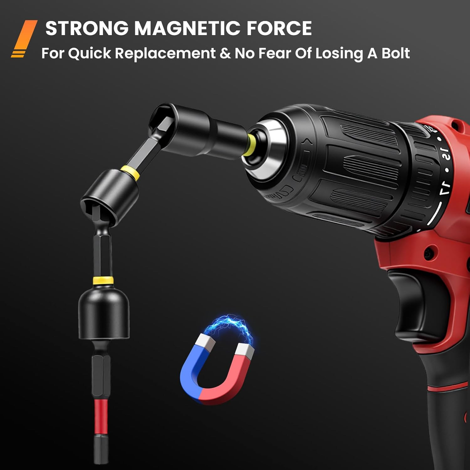 86-Piece Magnetic Impact Nut Driver Set, Deep Impact Sockets & S2 Bits, Chrome V
