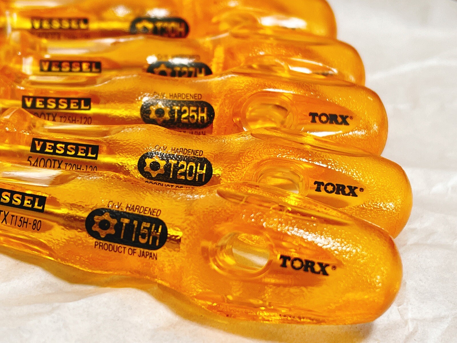 VESSEL TORX Driver 6-piece set 5400TX Power Grip T15H T20H T25H T27H T30H T40H