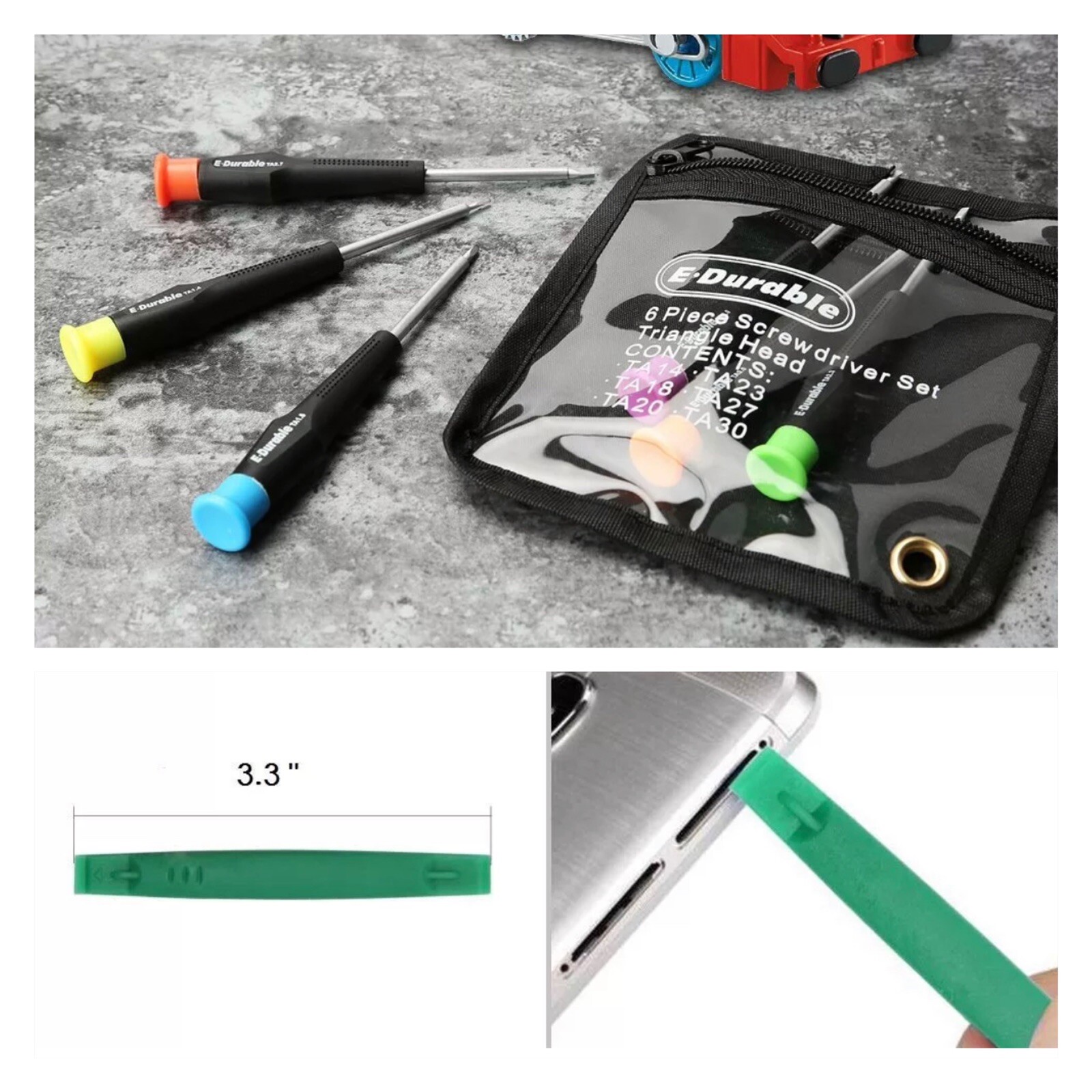 Triangle Head Screwdriver Set For Toys 7PCS Security Repair fix Thomas Trains