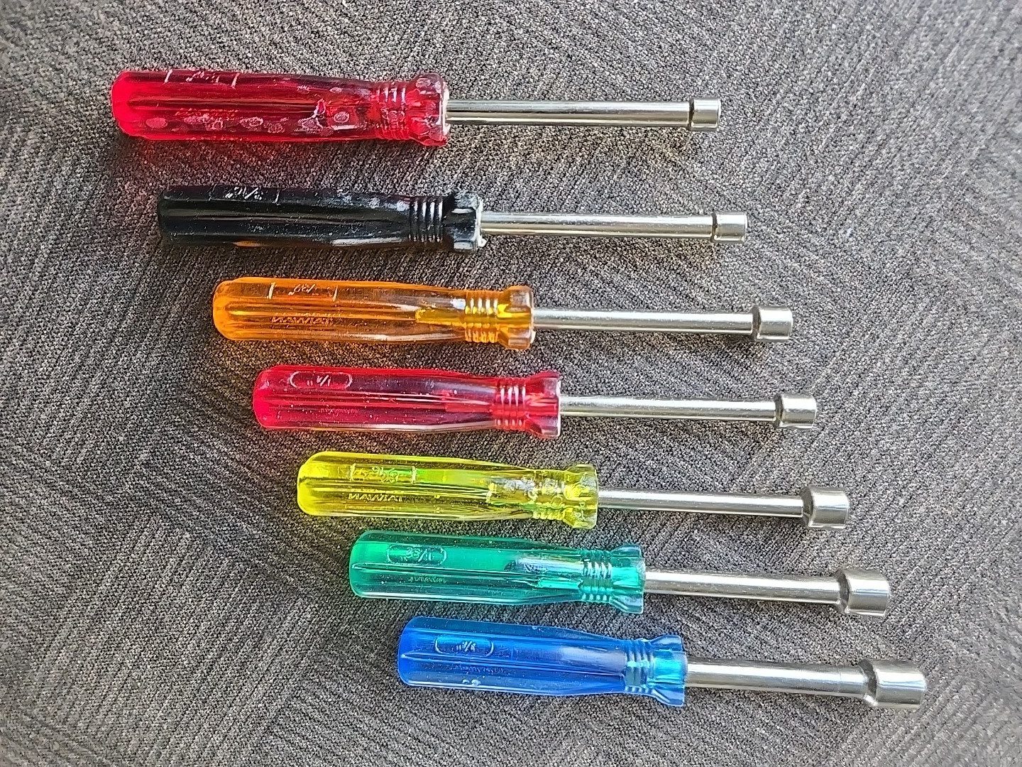 COBRA 7 PC. Nut Driver Set No. ND-7T Hardened W/ Tool Roll – Made In Taiwan