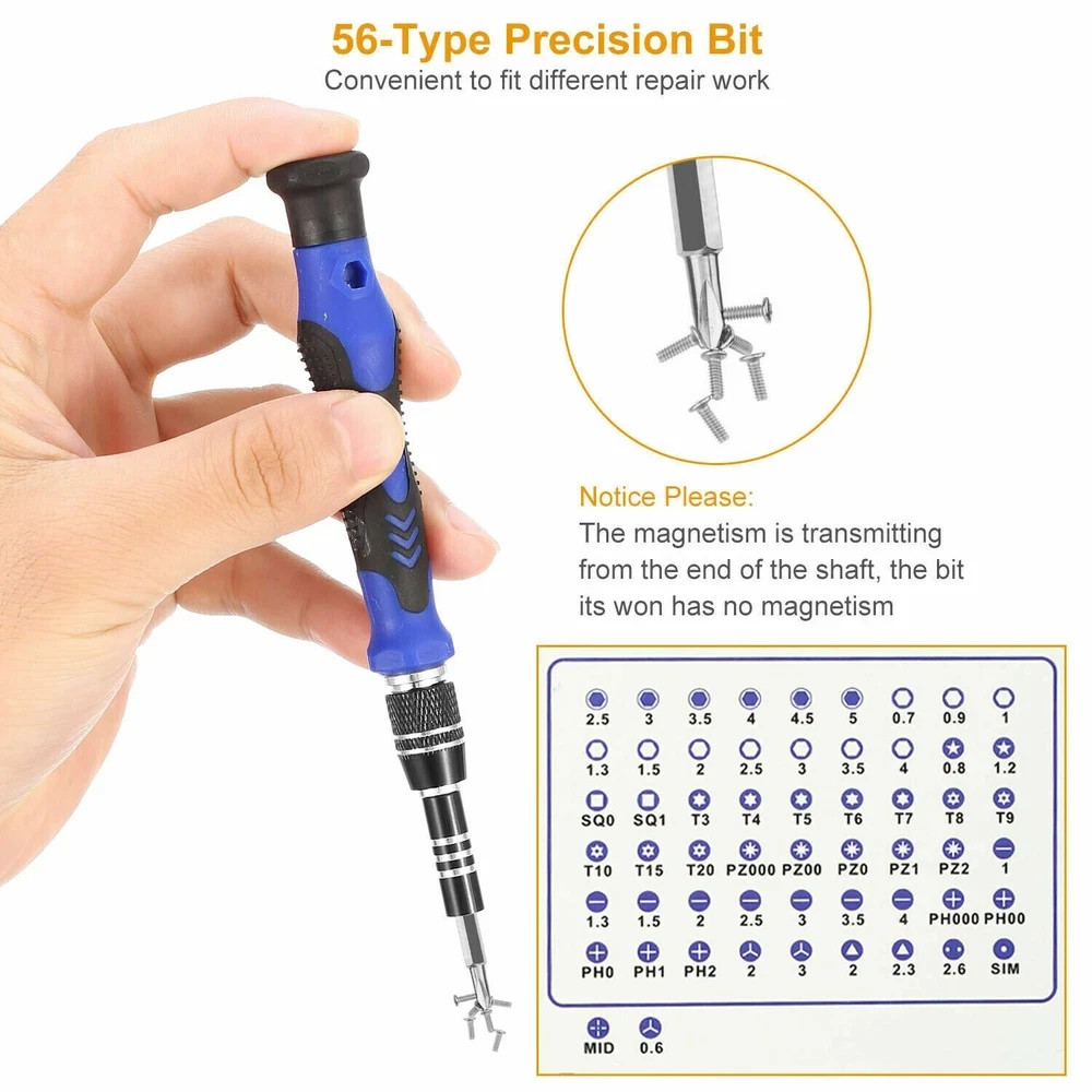 60PCS Screwdriver Set Computer Repair Kit Laptop PC Precision Screwdriver Torx