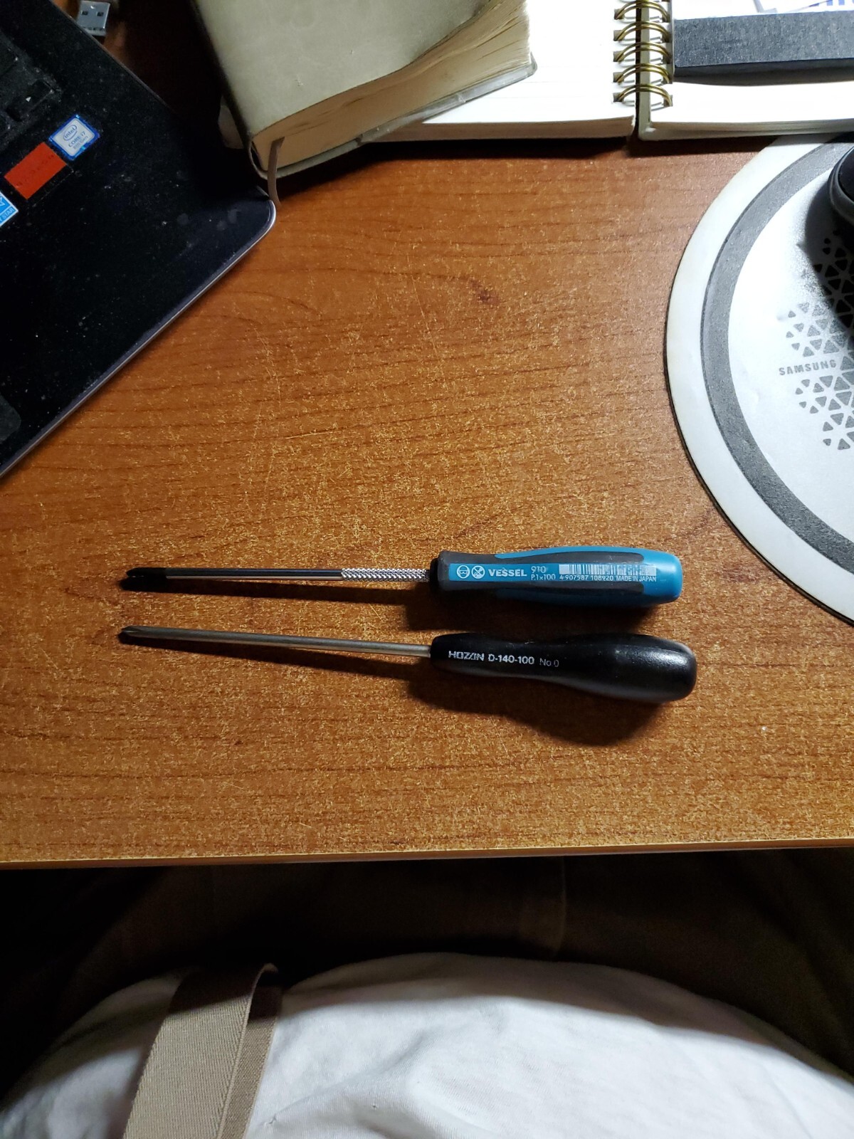 910 Megadora +1×100 (JIS) +1 Screwdriver Shaft Length 100mm 21mm Handle Diameter