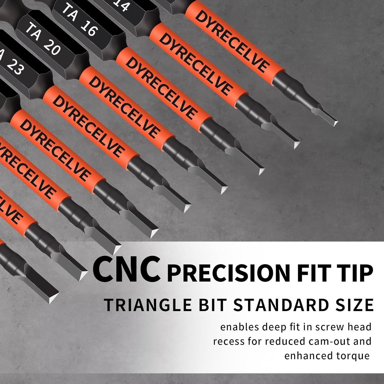10-Pack Triangle Screwdriver Set – Premium S2 Steel Triangle Bit Set (2.56″ Long