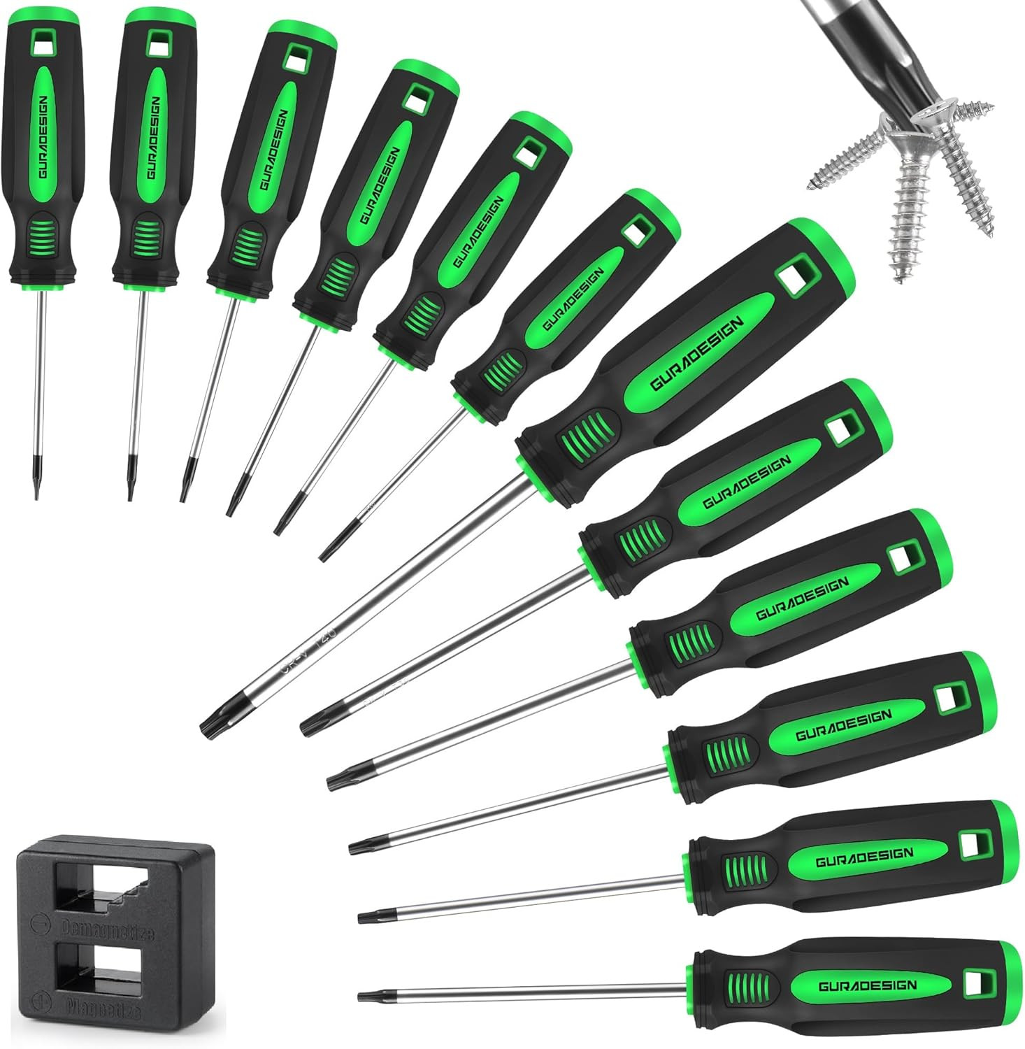 13PC Torx Star Screwdriver Set Magnetic T5-T40 CR-V Steel Repair Tools