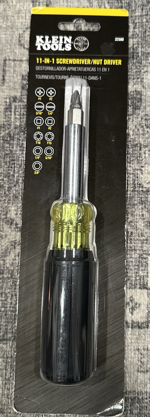 Klein Tools 11-in-1Multi-Bit Screwdriver /Nut Driver – model 32500