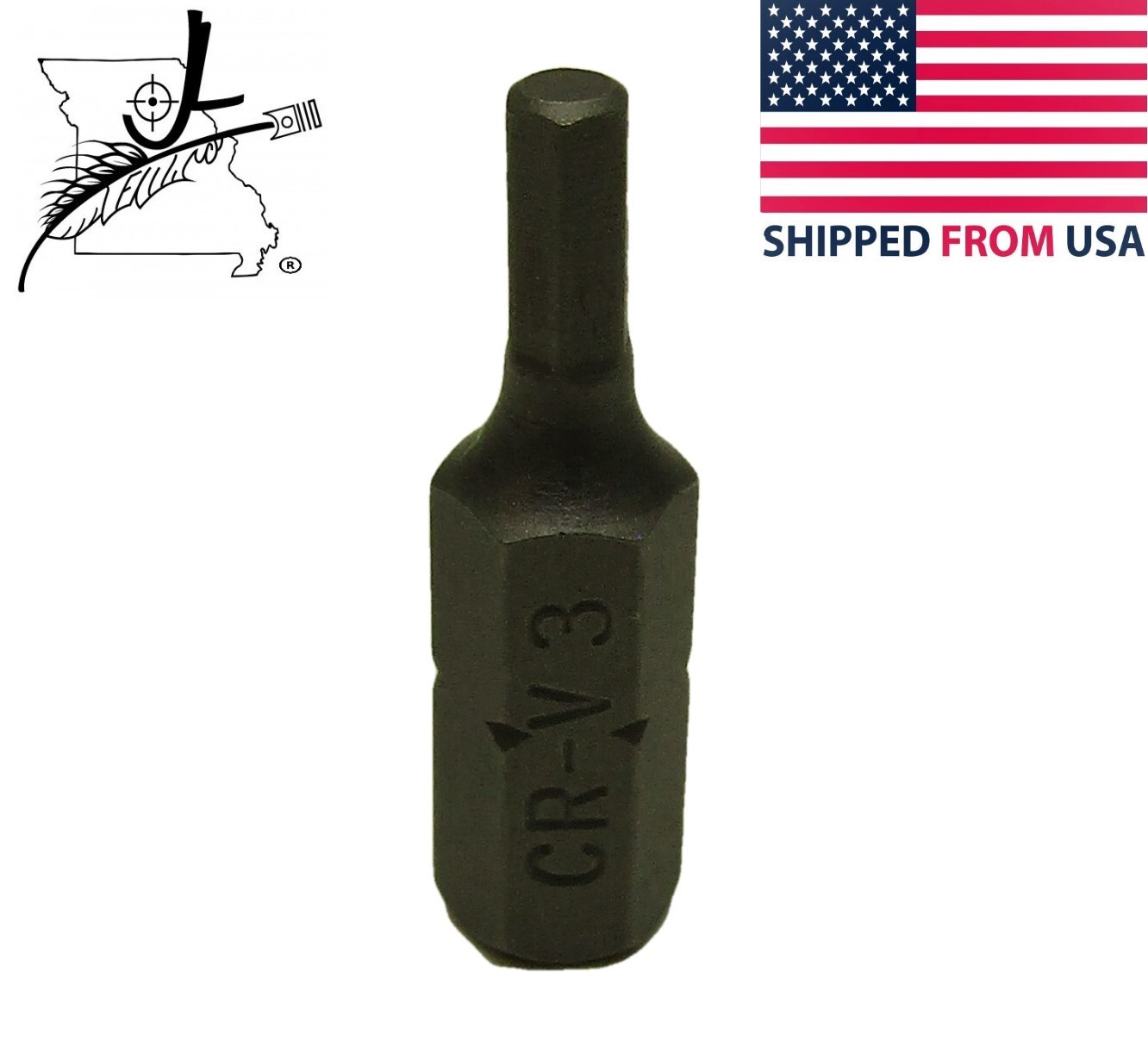 1x 3mm Allen Bit H3 Metric 25mm/1″ Long 1/4″ Hex Shank Screwdriver Drill
