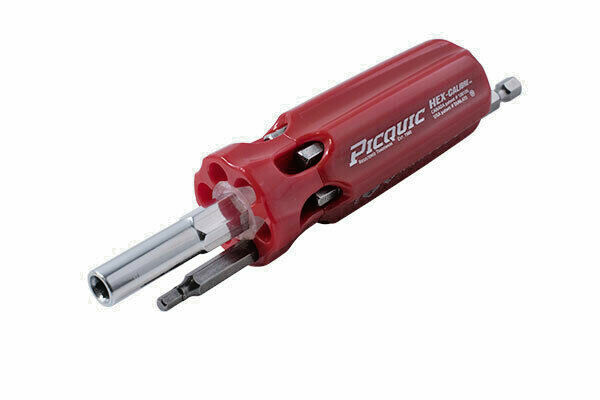 PICQUIC HEX-Calibre MM Multi Bit Driver with 7 MM Hex Key Powerbits #88153