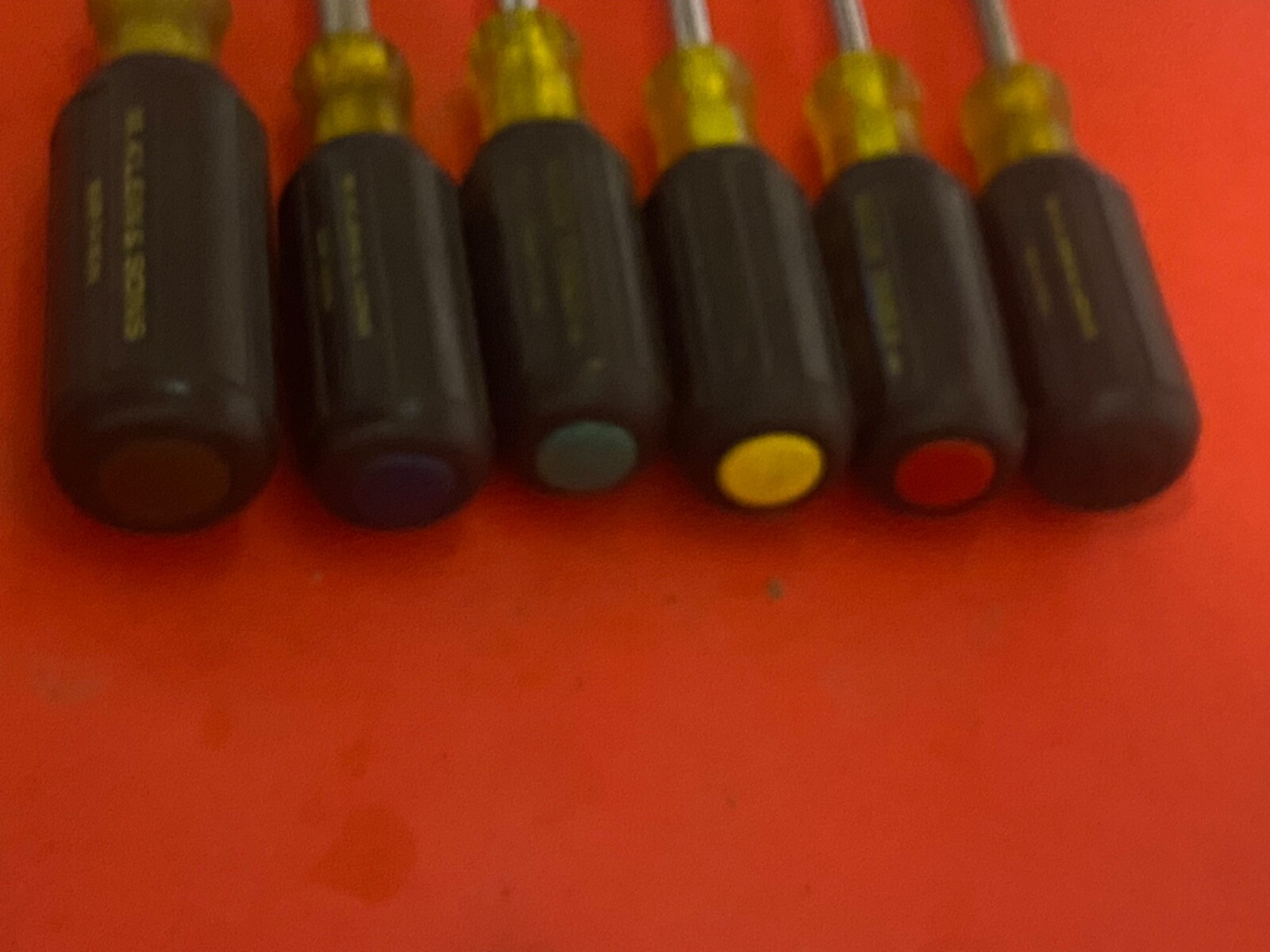 Klein Tools USA Nut Driver Set of 6 630 3/16, 1/4, 5/16, 11/32, 3/8, 7/16 & Bag