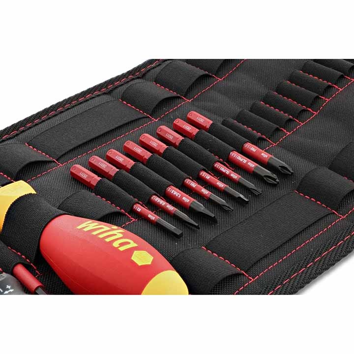 Wiha Insulated TorqueVarioS 10 to 50 In/lbs and SlimLine Blade Set (11 Piece