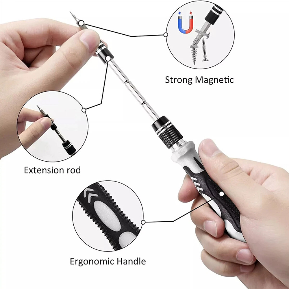 115 In 1 Magnetic Precision Repair Screwdriver Set Electronics Tool Kit