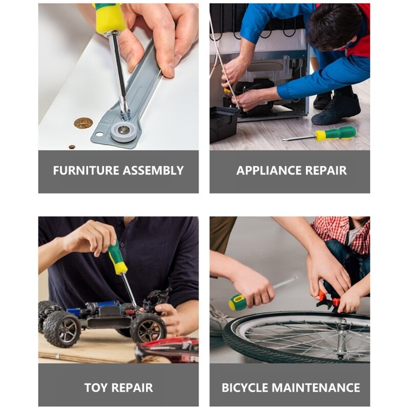 Reliable Anti Wear Screwdriver With Flat Head And Crosshead For Everyday Tasks