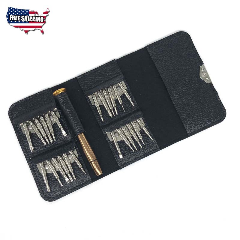 25pcs/ Pack Screwdriver Set Precision Mini Glasses Repair Tool Kits Fix Glasses