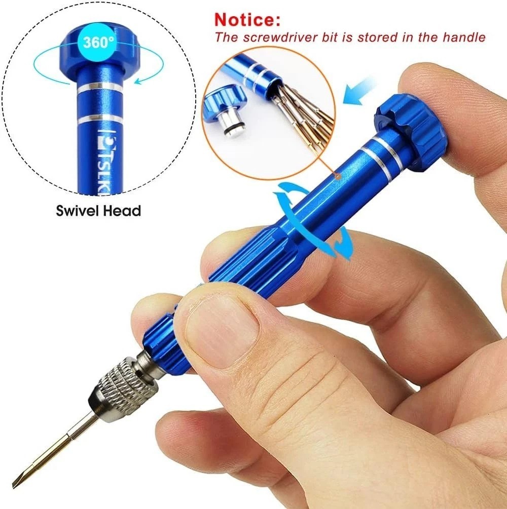 Durable S2 Steel Mini Screwdriver Set Ideal for Eyeglasses and Cellphone Repairs