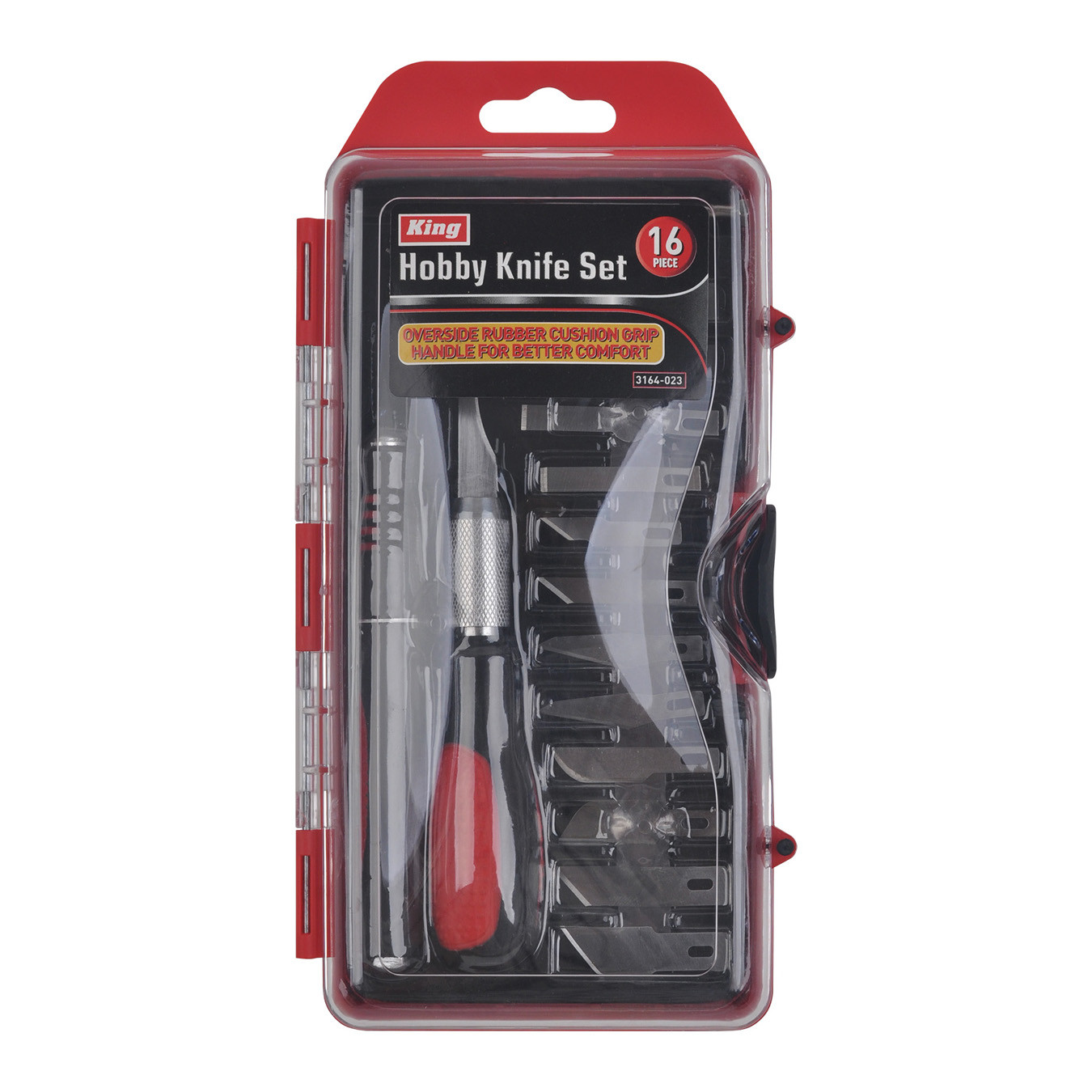 KING 16-pc Craft Hobby Knife Set, w/ Exacto Precision Cutting Blades & Tweezers