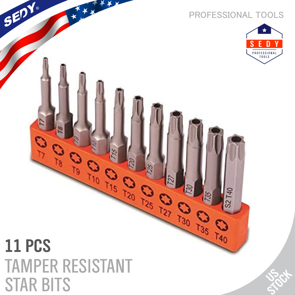 11PC Torx Bit Set Quick Change Connect Impact Driver Drill Security Tamper Proof