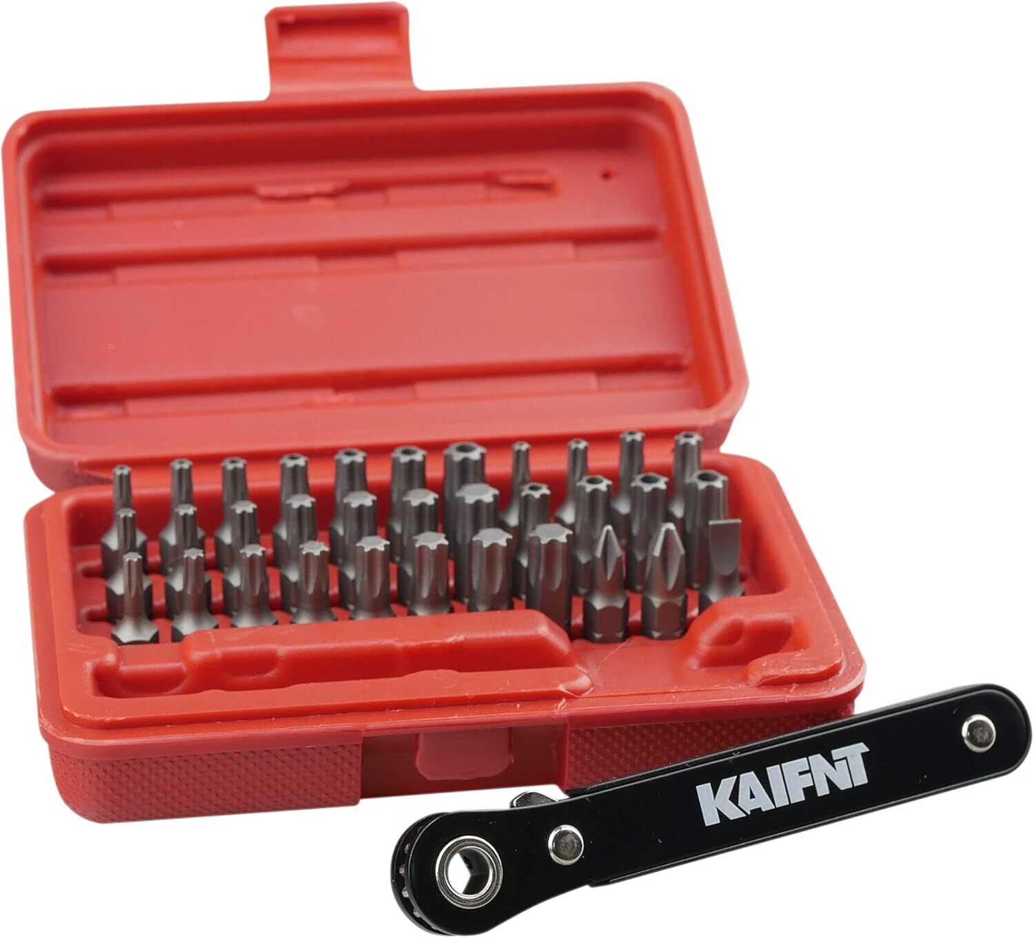 K403 Comprehensive Torx Bit Set With Mini Ratchet Wrench 1/4inch Drive 34piece