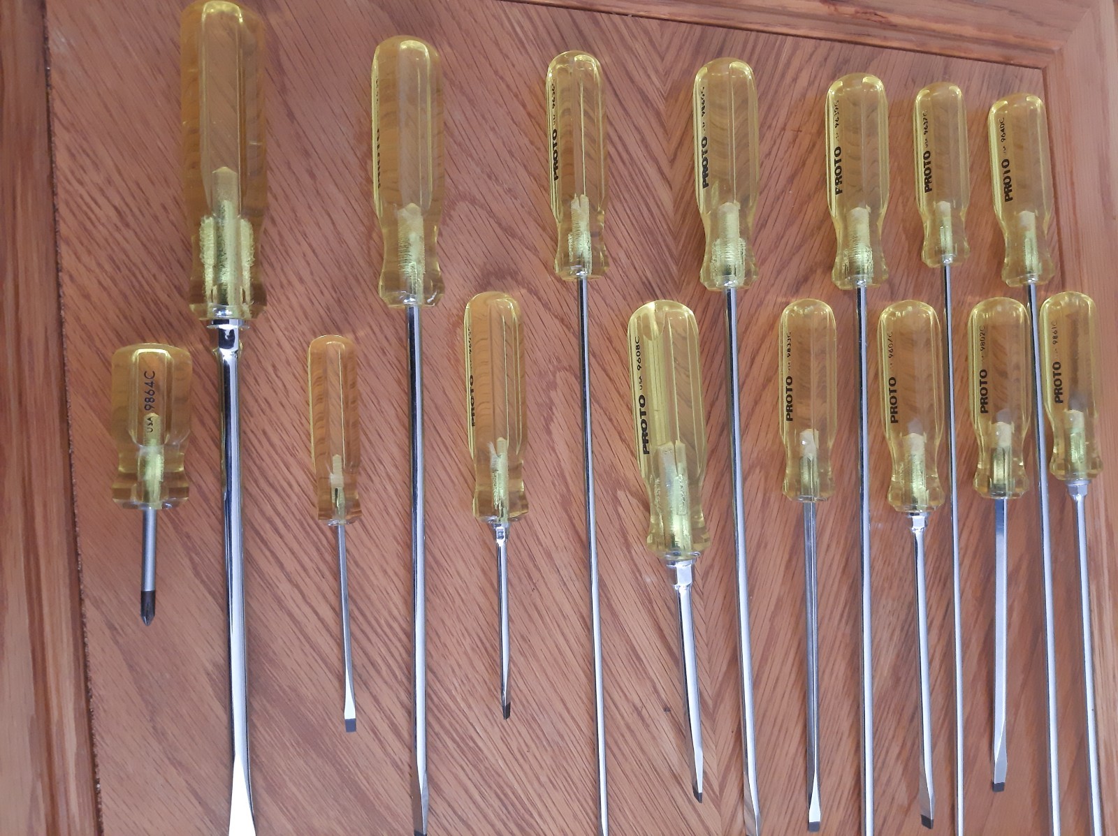 Proto Tool 14 Piece Screwdriver Set, With Extra Long Screwdrivers Made In USA
