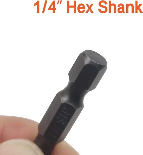6Pcs 35Mm JIS Screwdriver Bit Set with Magnetic Tip, 1/4 Hex Shank, S2 Alloy_Ste