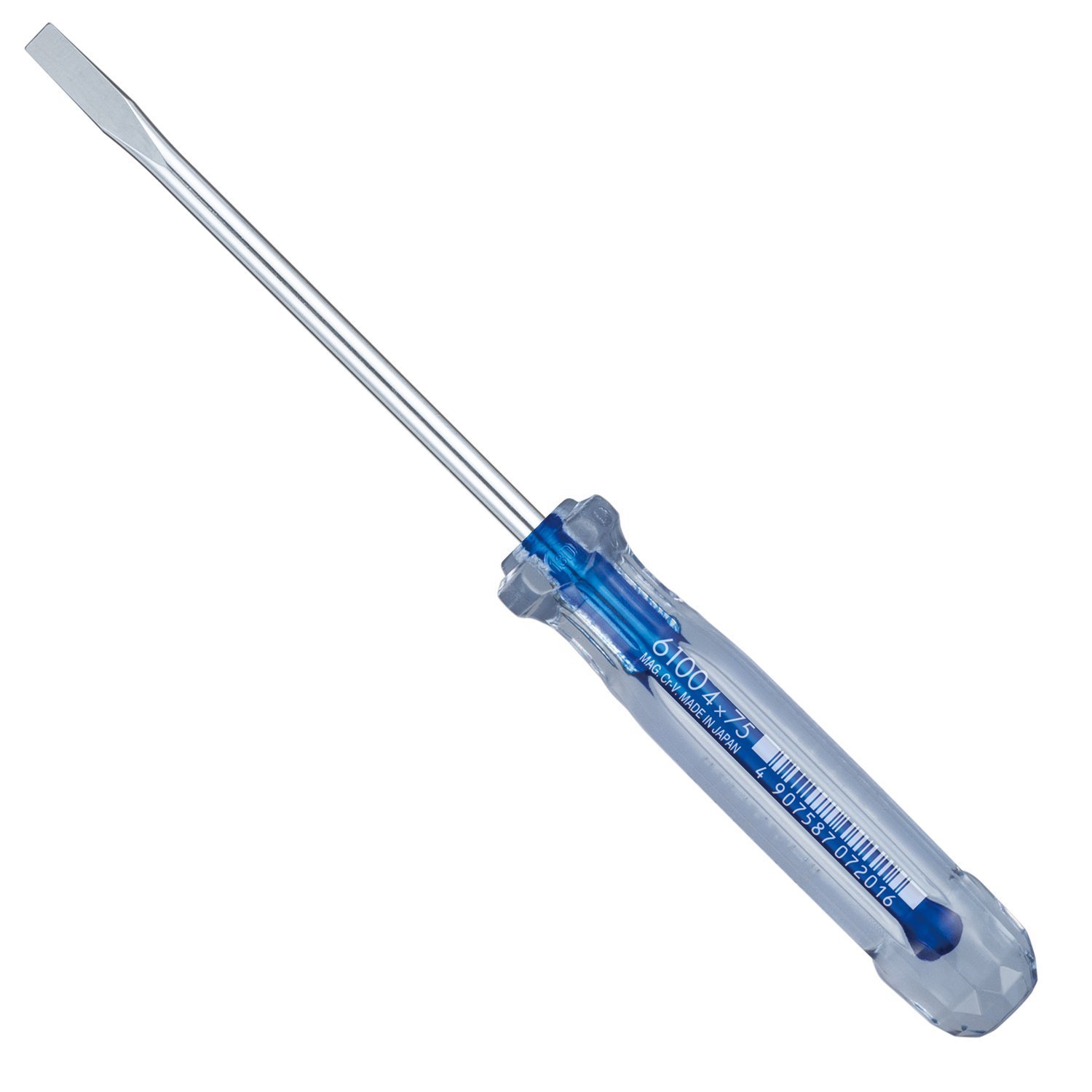 VESSEL CRYSTALINE Screwdriver Thin Shank Type -4,+0,1,2, 50-250mm No.6100