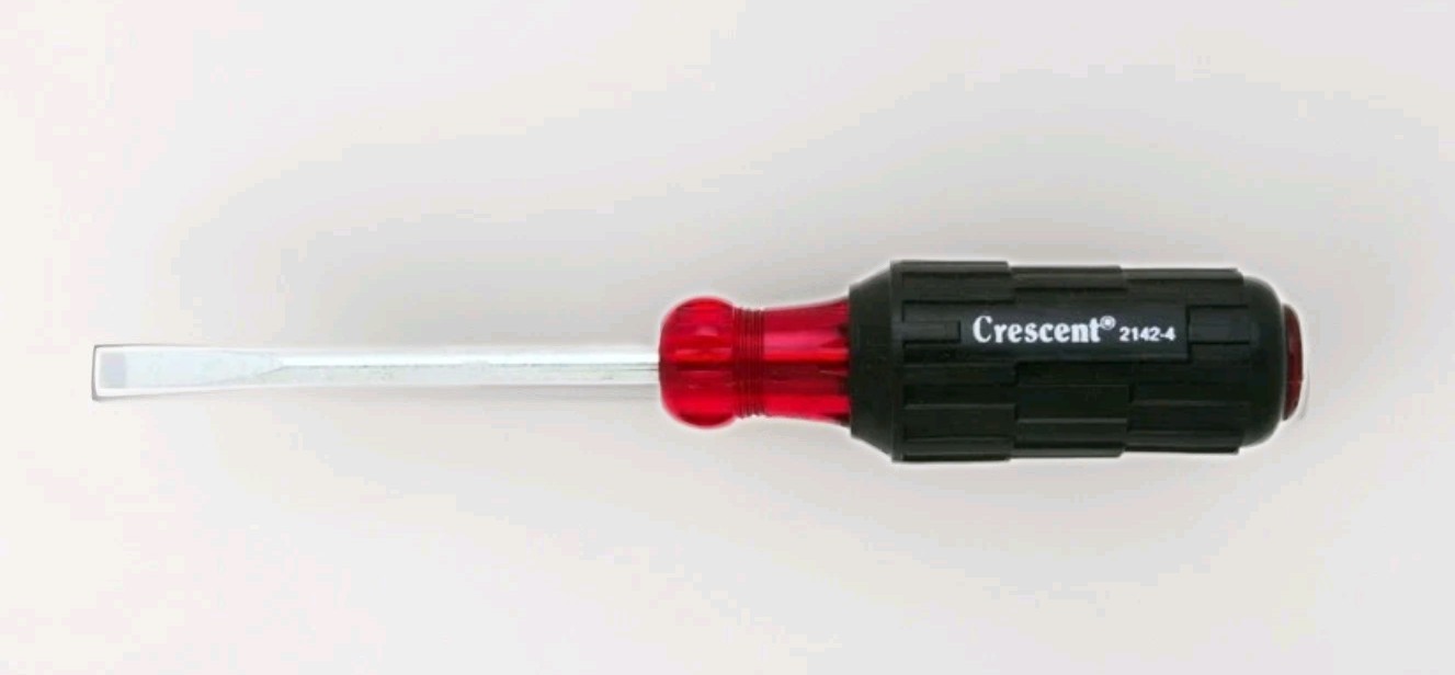 Crescent 2142-4 1/4-Inch by 4-Inch Slotted Electrician Round Screwdriver Qty-1