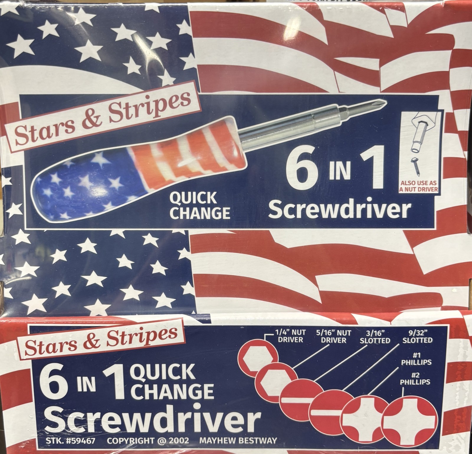 250 Years Stars & Stripes Screwdriver 6 in 1