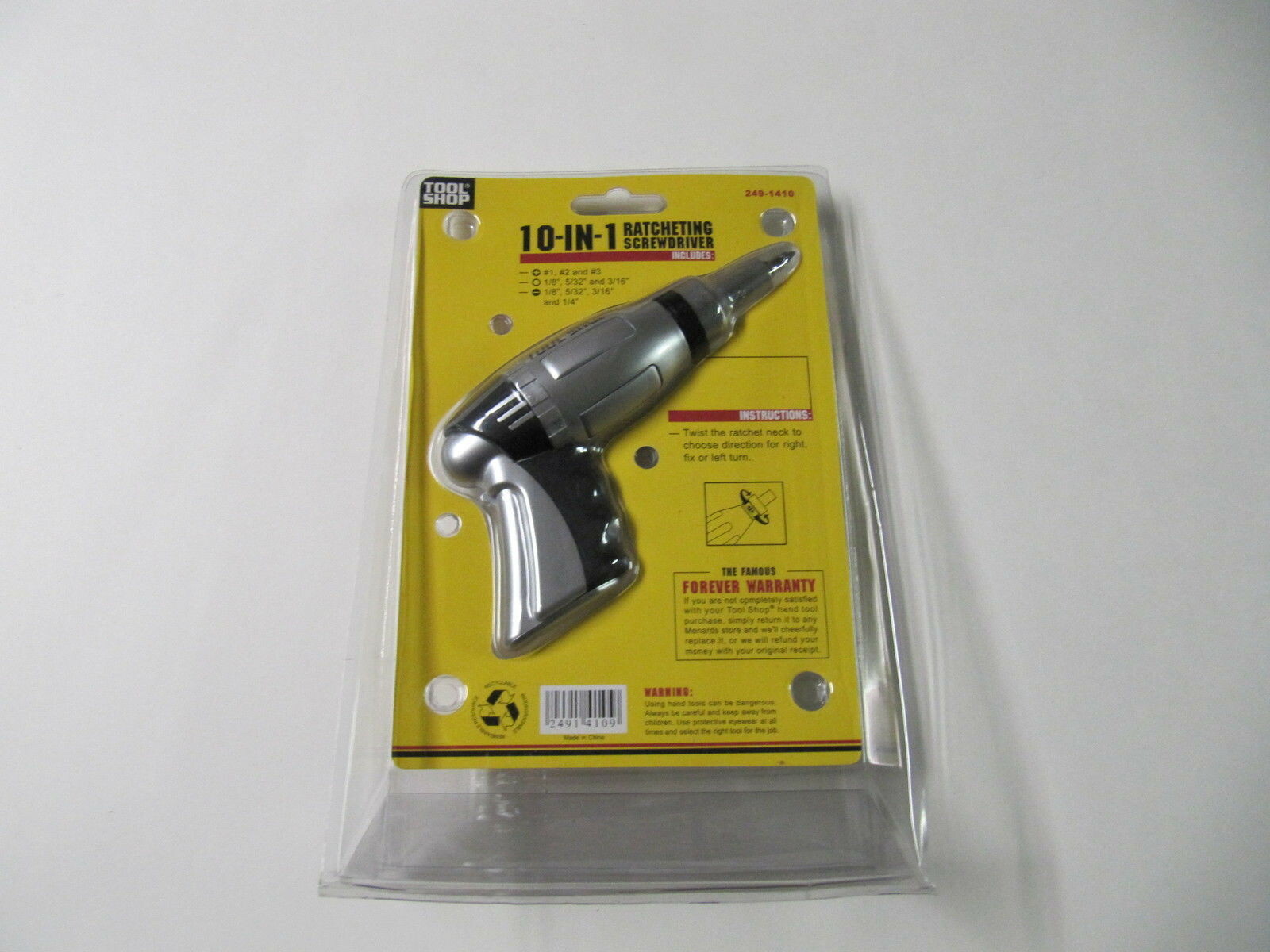 NEW TOOL SHOP 10-IN-1 RATCHETING SCREWDRIVERS WITH EXTENDABLE HANDLE ~NICE GIFT~