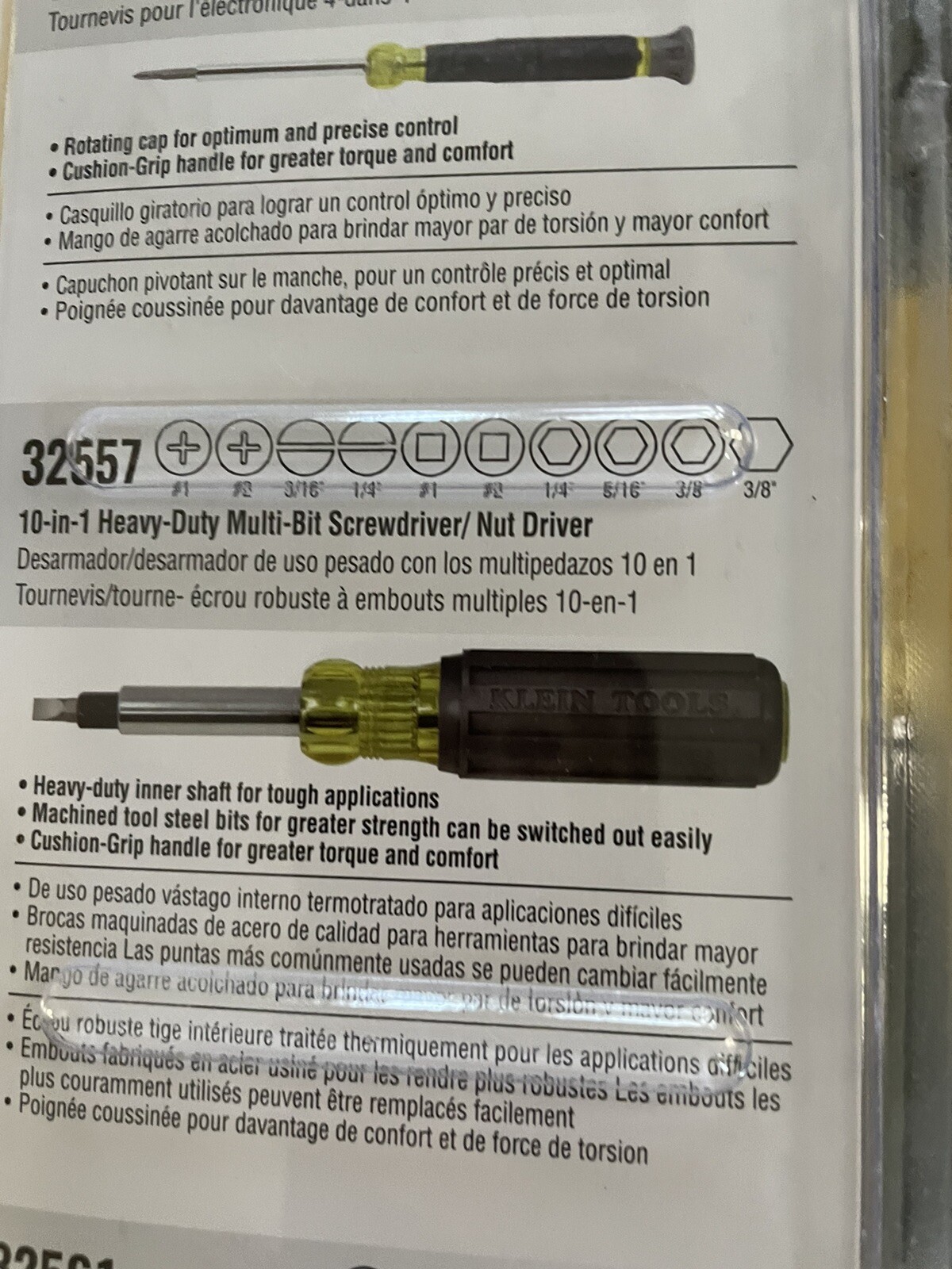 2X Klein Tools 85514 Bonus Pack Multi-Bit Driver Set – 32581 32557 32561