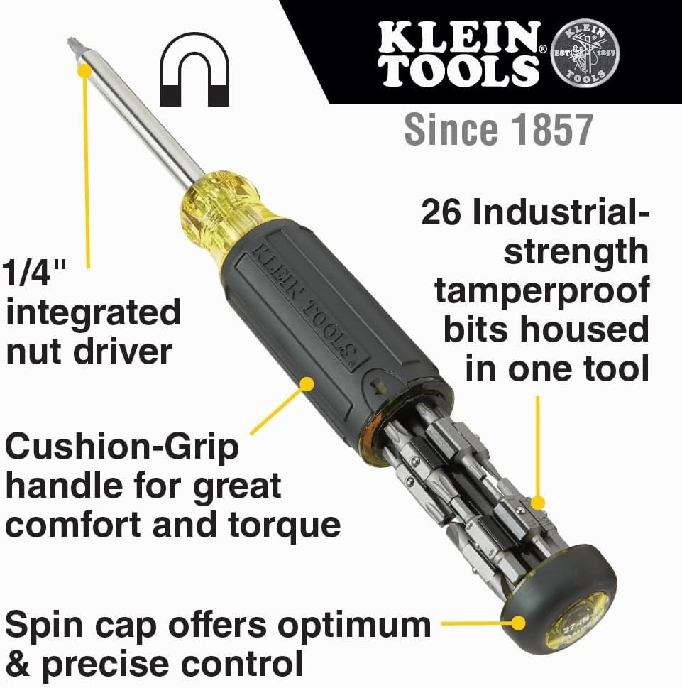 Industrial Strength 27-in-1 Tamperproof Screwdriver for Home Improvement