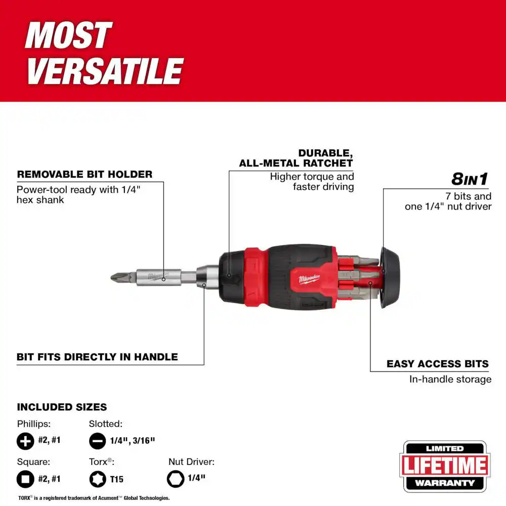 14-In-1 Ratcheting Multi-Bit with 8-In-1 Ratcheting Compact Multi-Bit and Precis