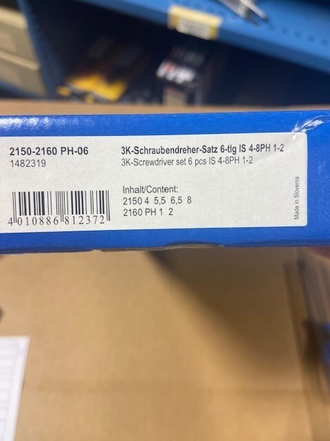 Gedore 1482319 (2150-2160) & 6679270 Screwdriver set 7 pcs – NEW